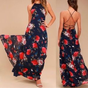 PERFECT FOR HOMECOMING Lulu’s floral dress
